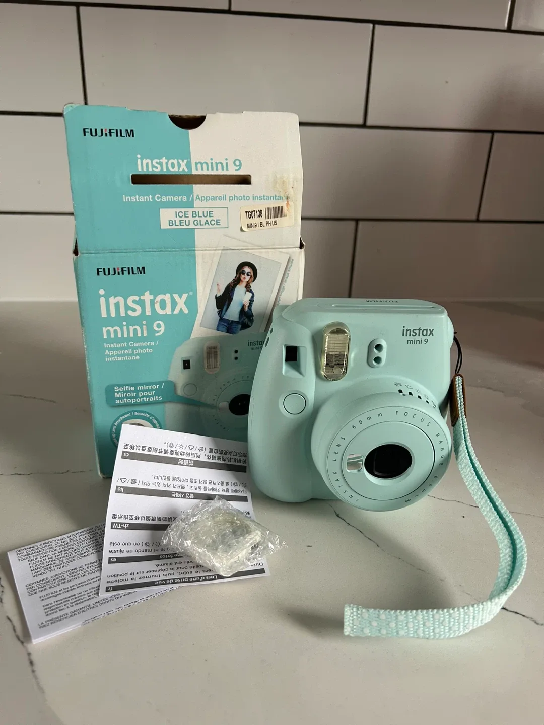 Fujifilm Instax Mini 9 - Ice Blue Instant Camera
