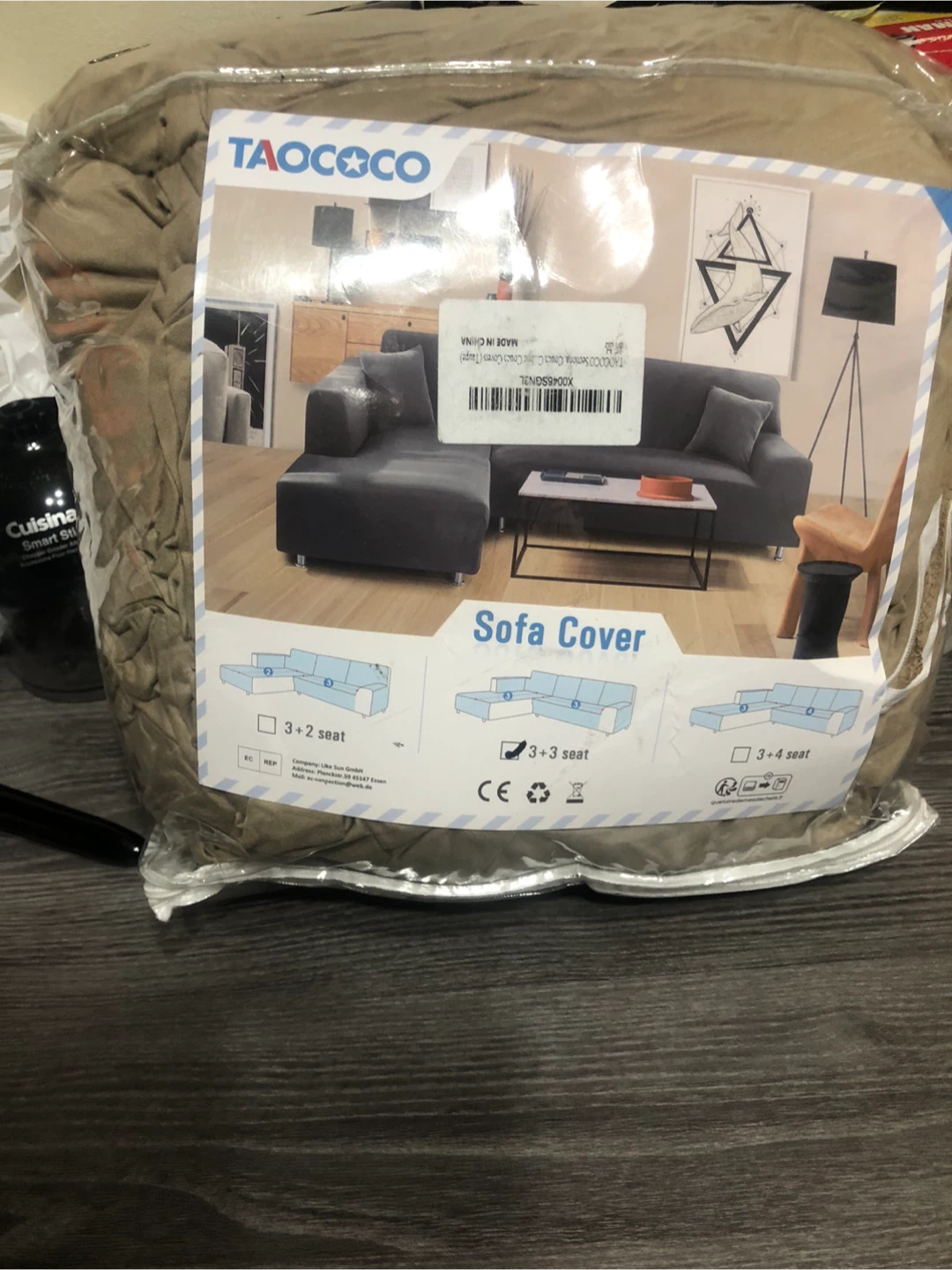 Brand NEW-TAOCOCO Sectional Couch Cover (Taupe) 3+3 Seats - photo 4