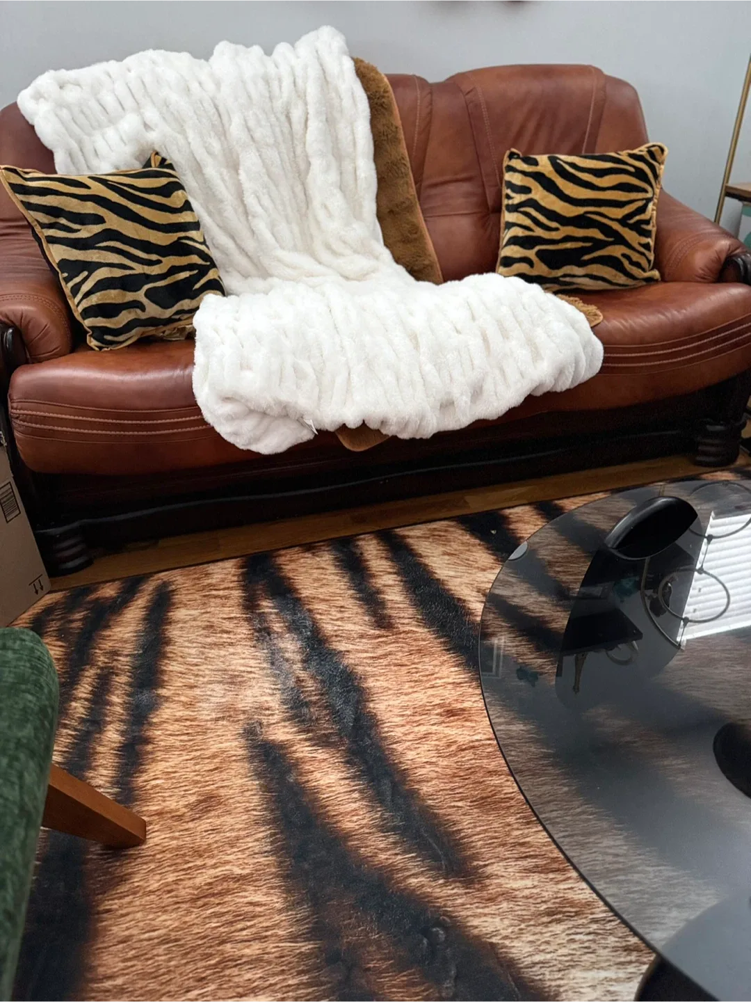 Brown Leather Sofa #cleanout