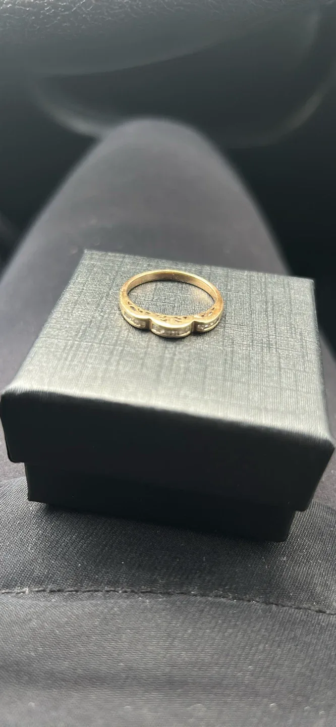 Gold Ring with Box