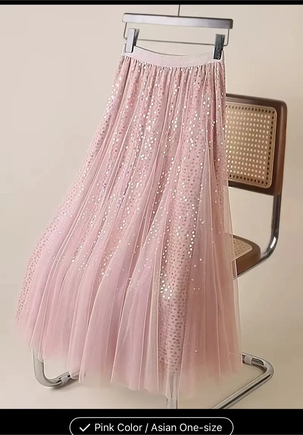 Pink Tulle Skirt - free size