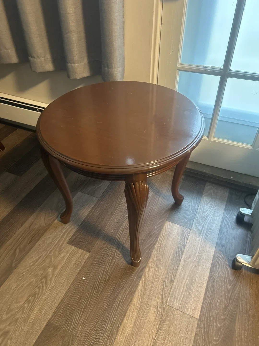 Round Wooden Side Table