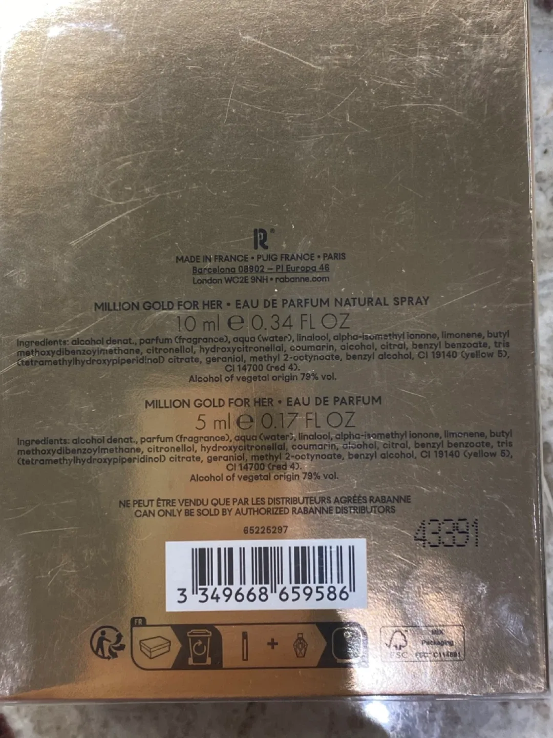 New Rabanne Million Gold For Her Perfume Set image indicator(2)