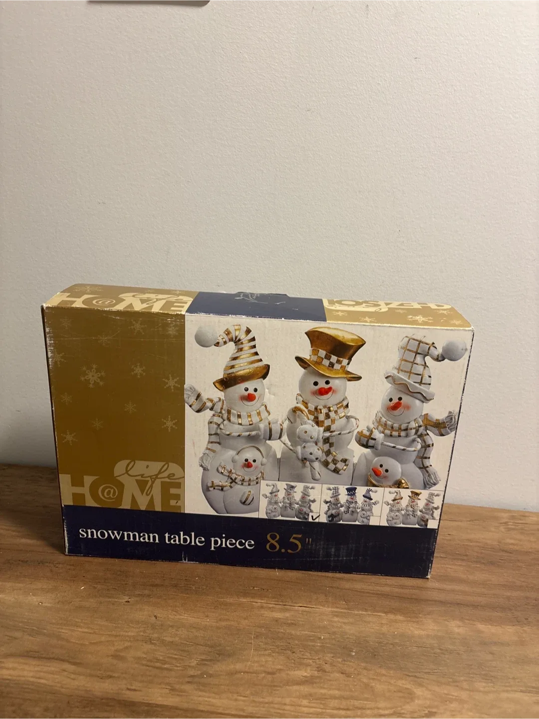 Gorgeous Christmas Snowman Table Piece 8.5"