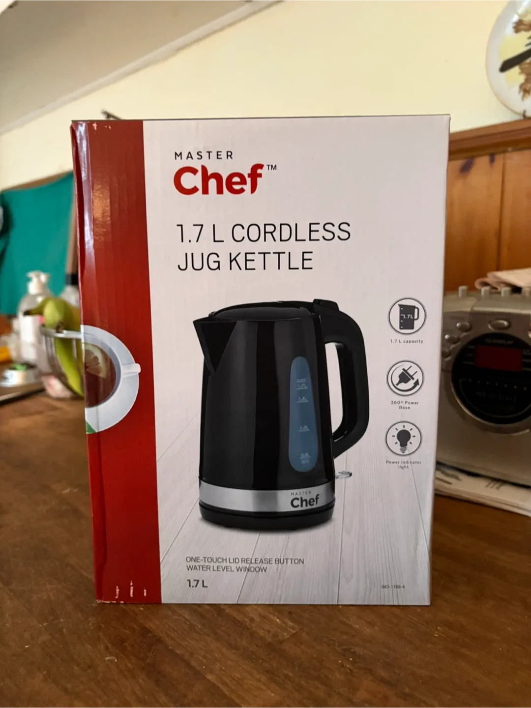 Master Chef 1.7 L Cordless Jug Kettle - New in Box