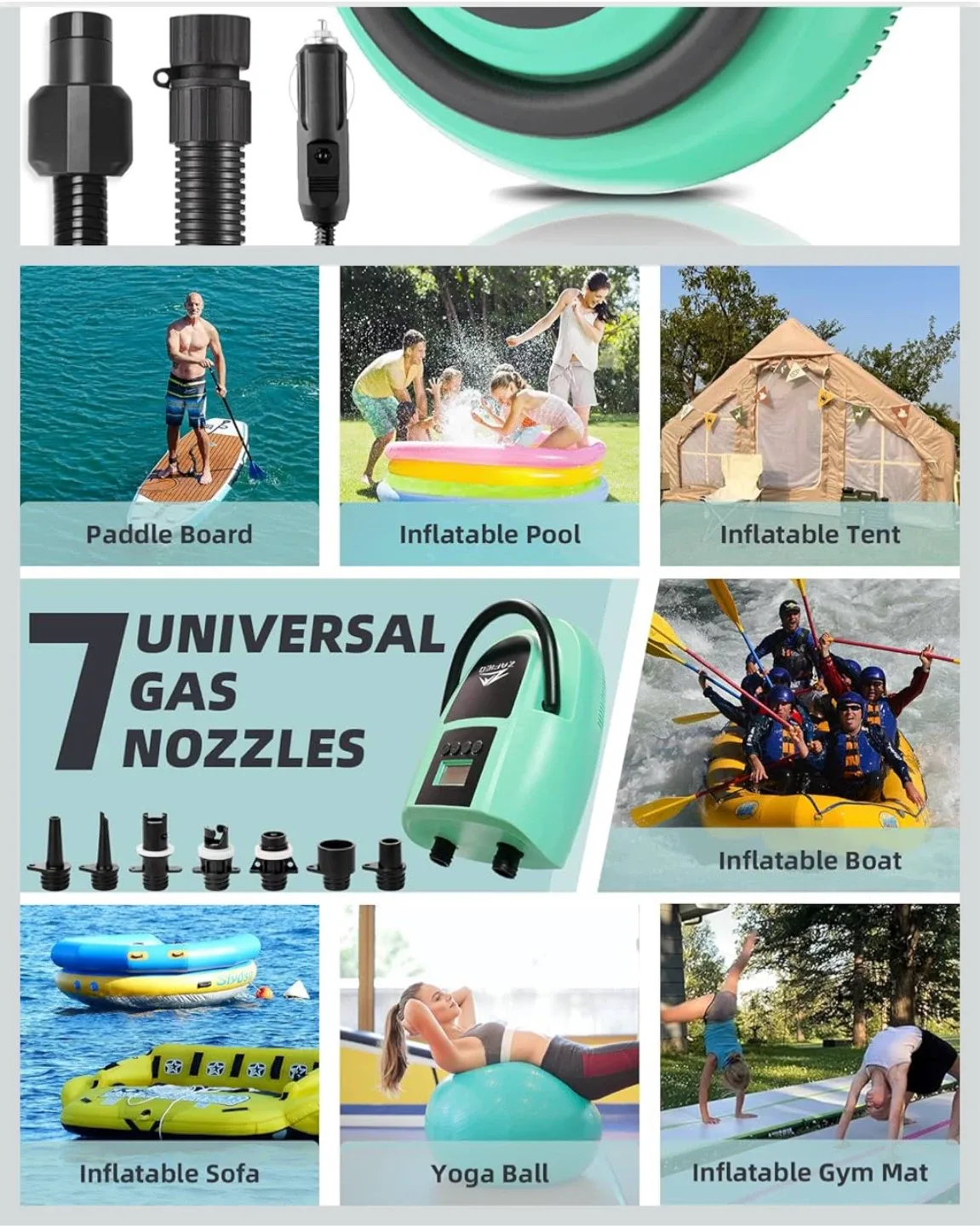 New ZAFIED Intelligent DC Electric SUP Air Pump image indicator(2)