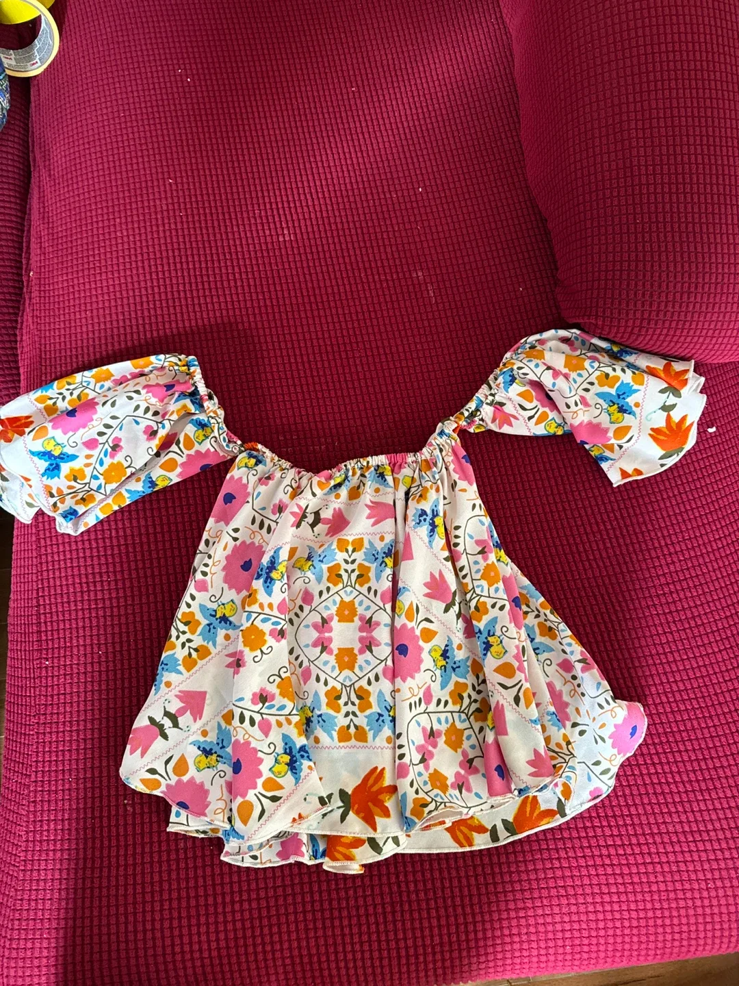 Floral Print Off-Shoulder Top