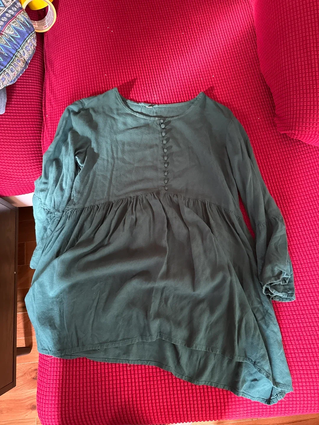 Green Long Sleeve Blouse