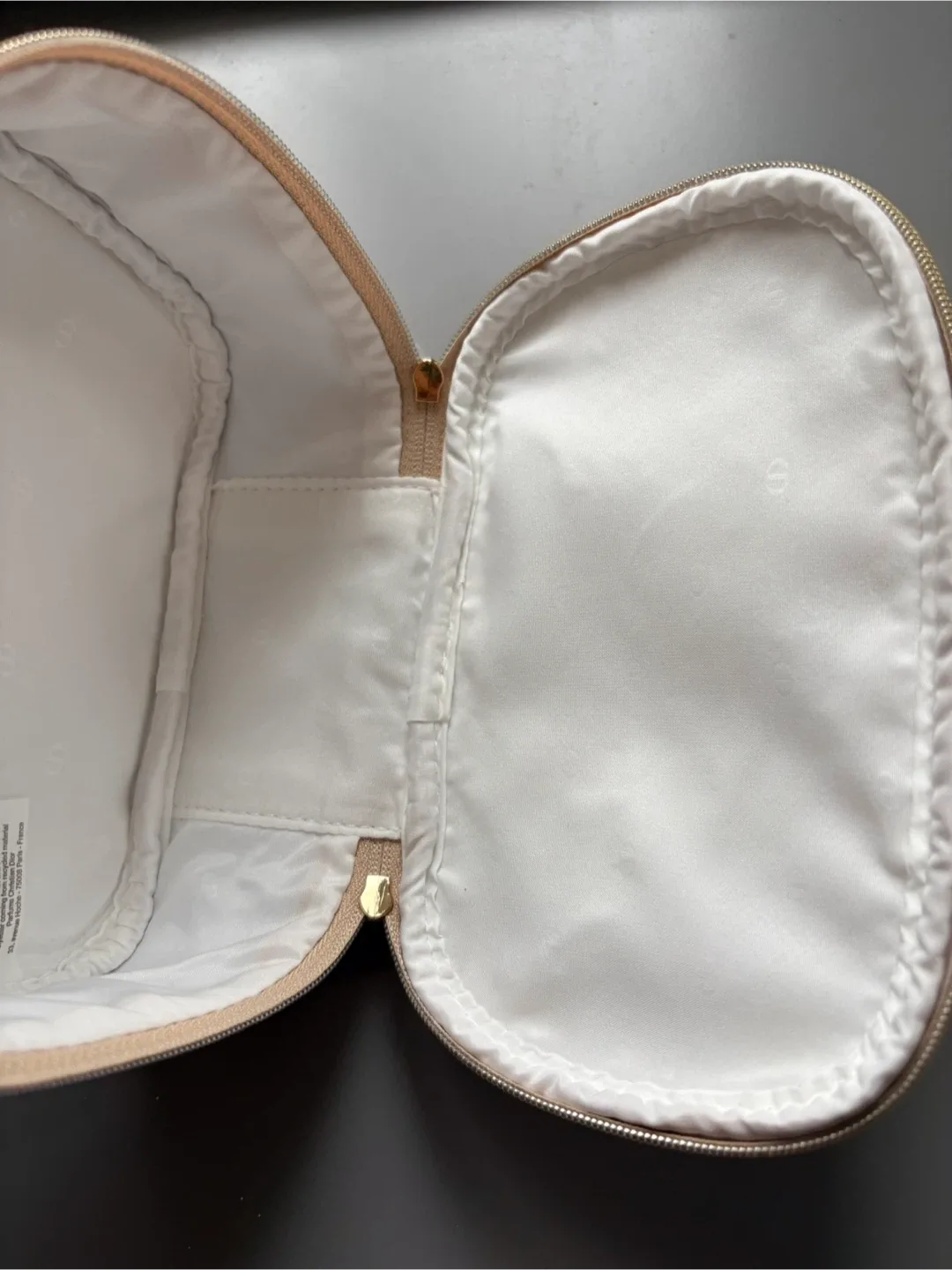 Christian Dior Gold Tweed Make Up Bag New image indicator(7)