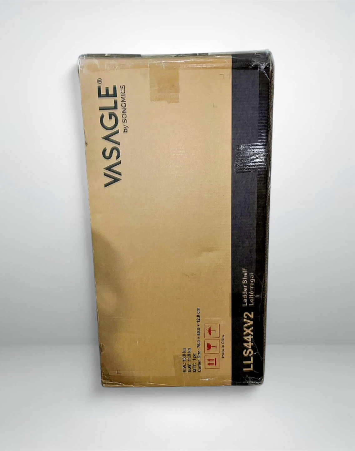 Vasagle 4-Tier Ladder Shelf Brown and Black LLS44XV2 New - photo 2