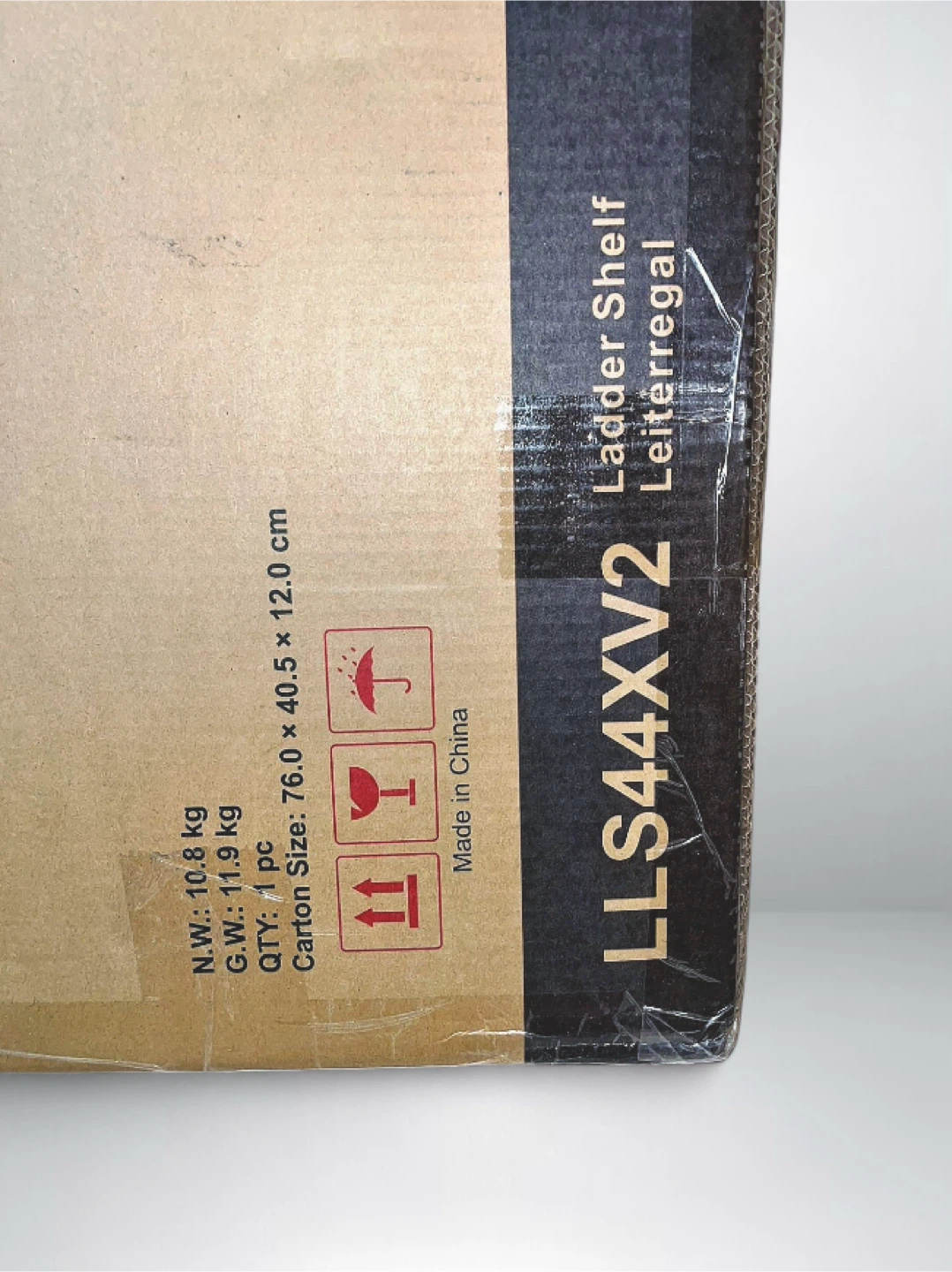Vasagle 4-Tier Ladder Shelf Brown and Black LLS44XV2 New - photo 3