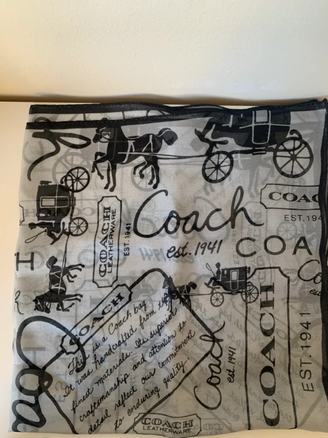 Coach Scarf with Box