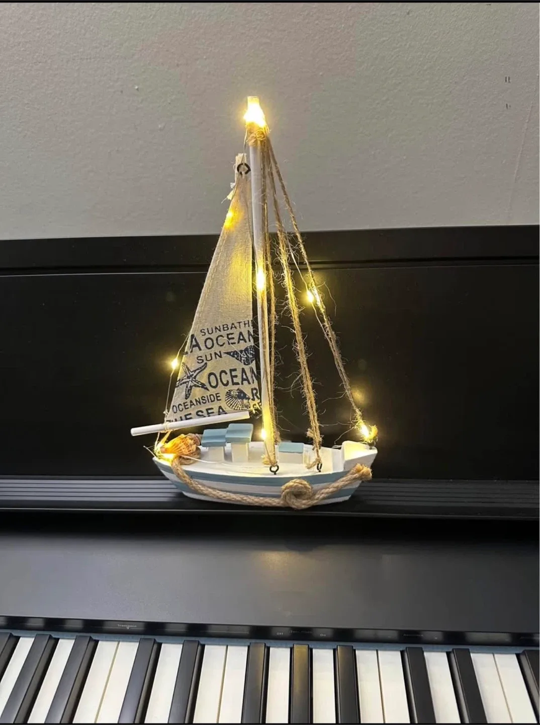 Decorative Sailboat with Lights image indicator(2)