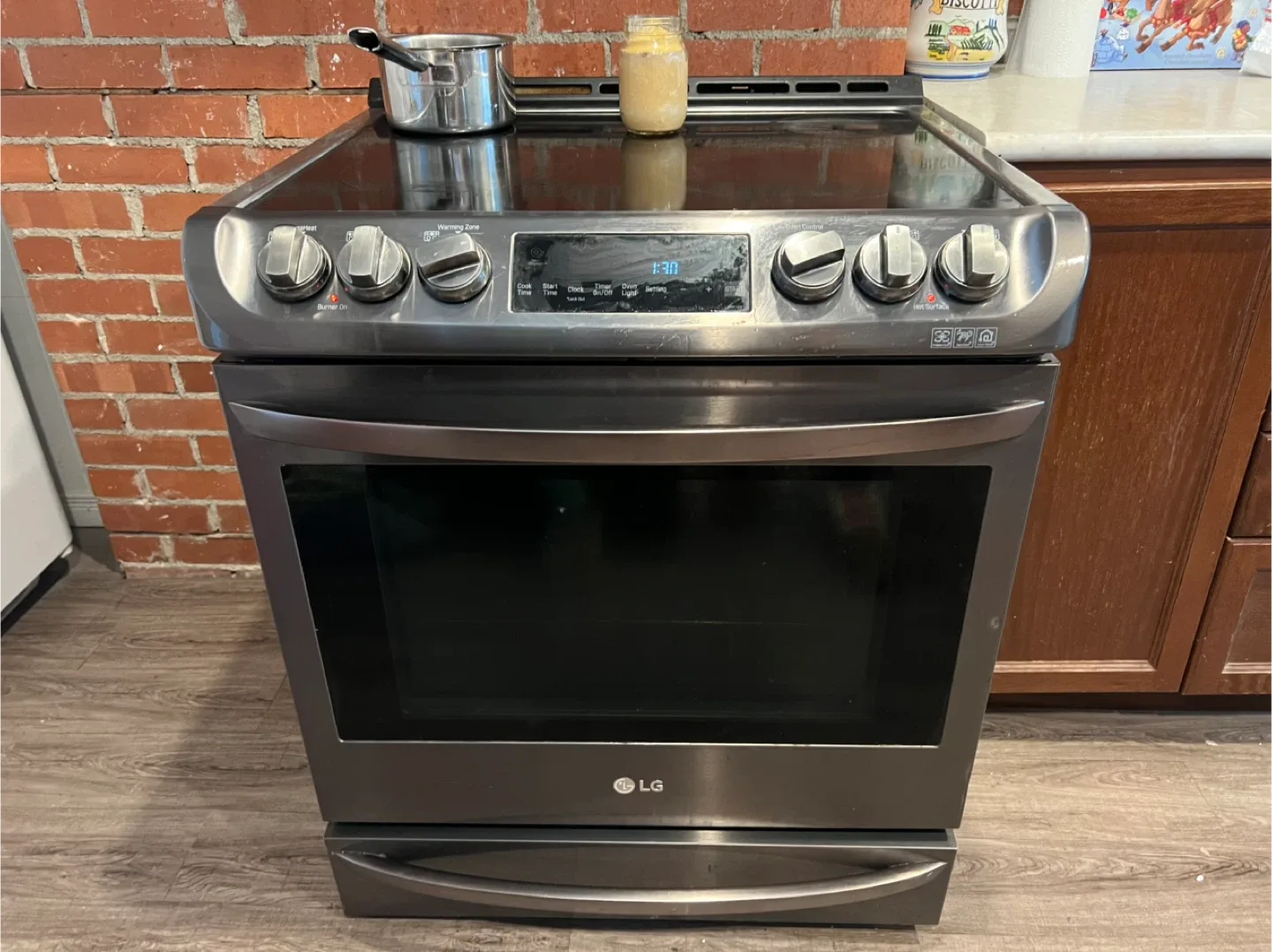 LG Electric Range - Cracked Oven Door