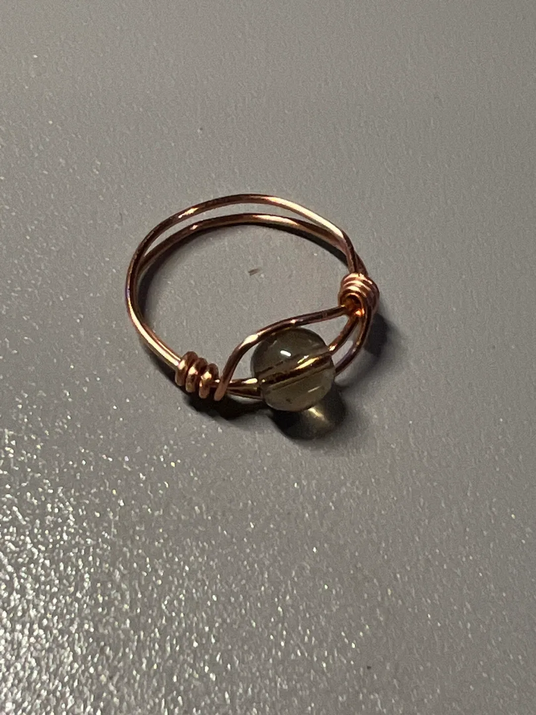 Handmade crystal wrap Bracelets and copper Wire Rings image indicator(2)