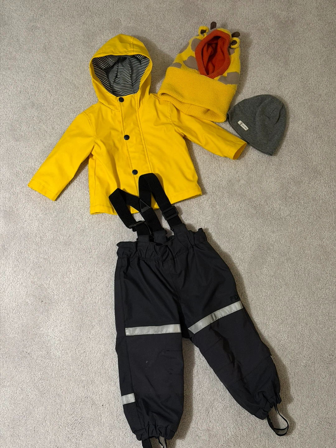 Baby Clothes Bundle - Joe Fresh Jacket, Fix Pants, Zoocchini Hat