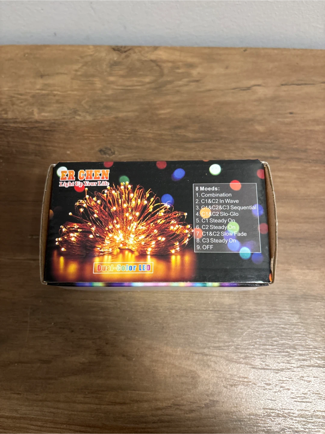 ER CHEN Dual-Color LED String Lights - Like New! - photo 2