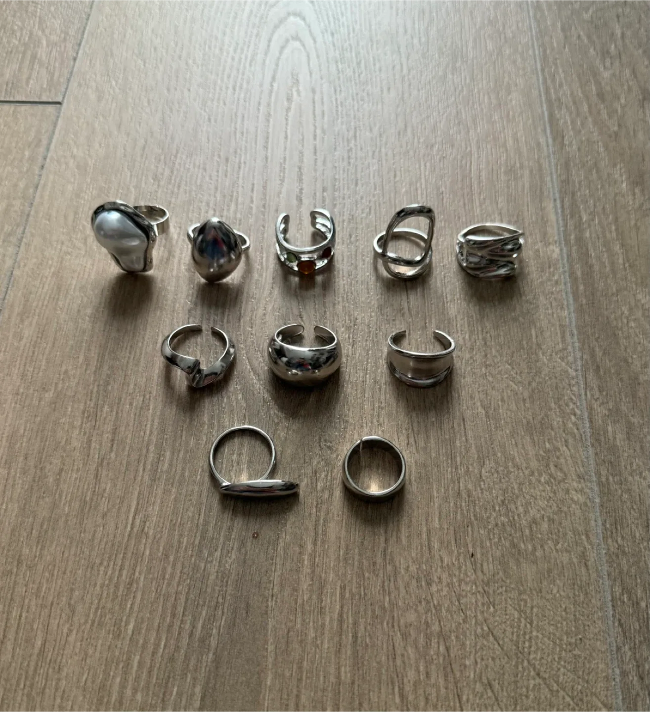 Assorted Silver Rings