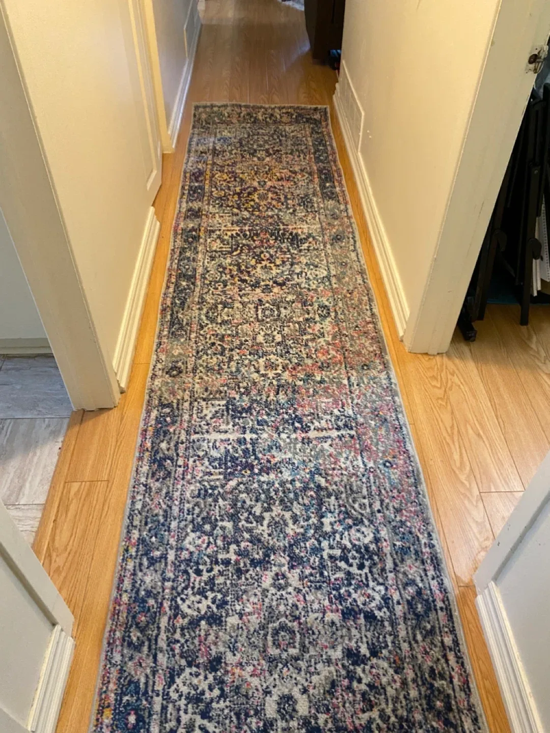 nuLoom Bodrum Blue Rug - 2'6 x 12'