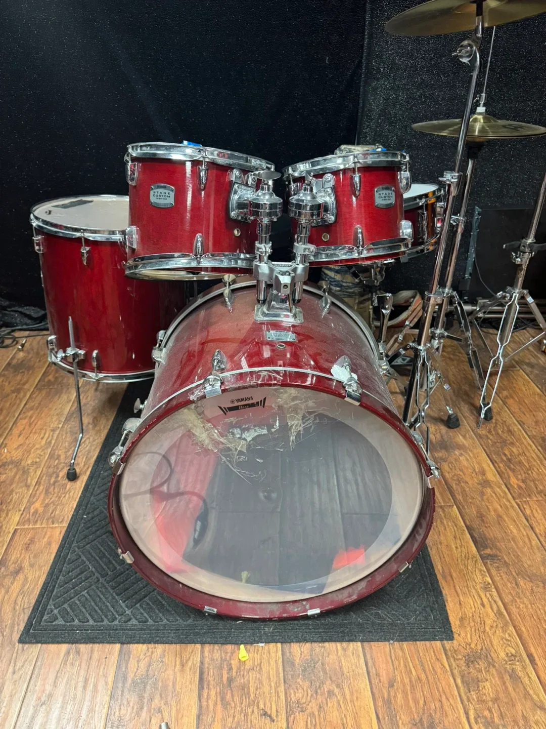 Yamaha Stage Custom Drum Kit - Red