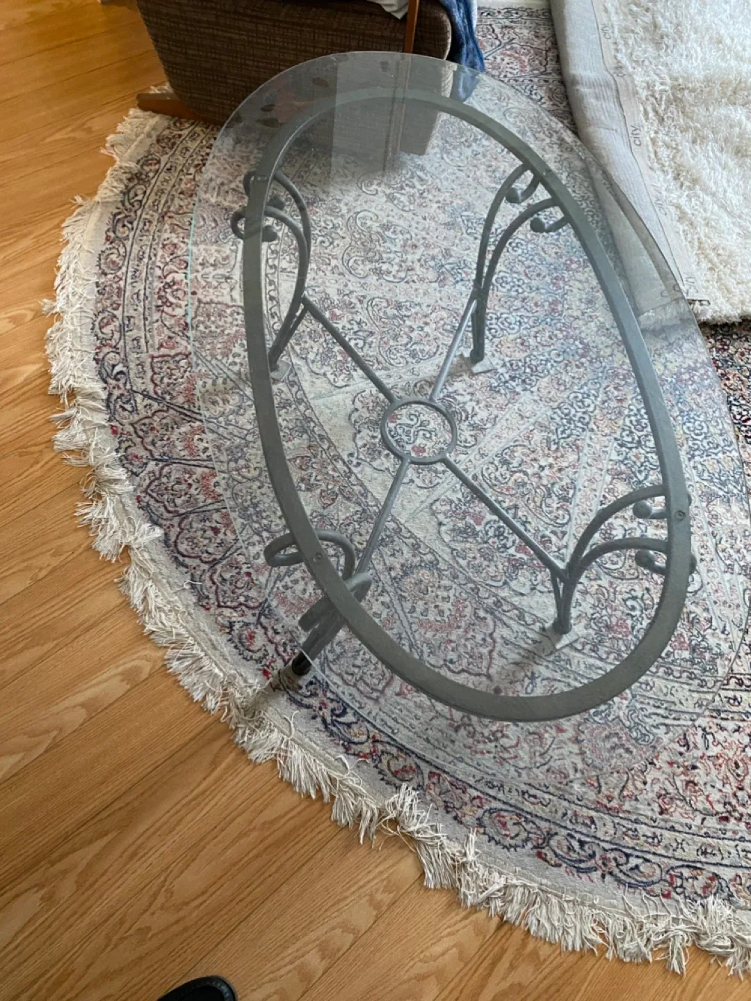 Oval Glass Top Coffee Table image indicator(2)