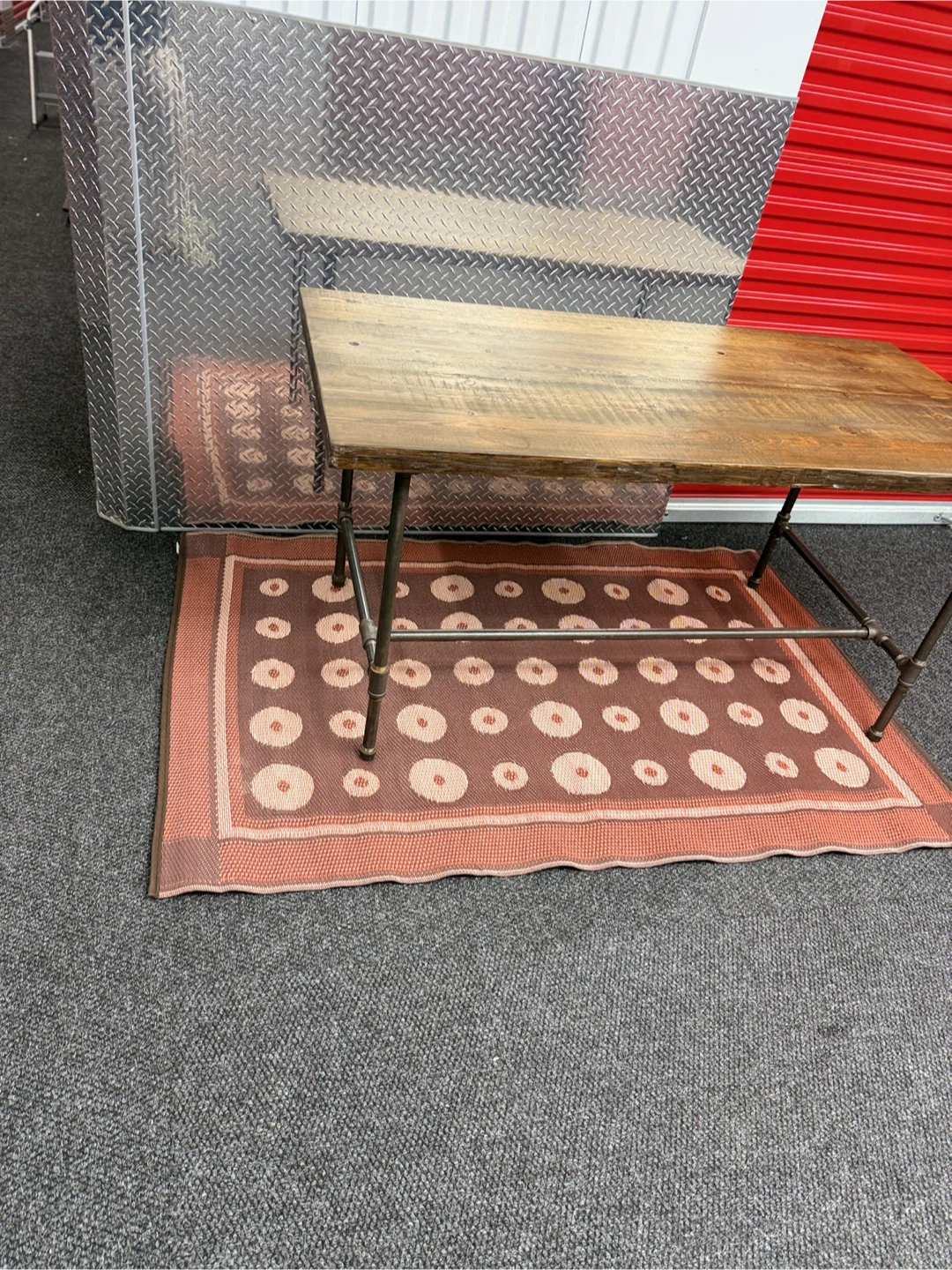 Rustic Wood & Metal Pipe Desk - photo 2
