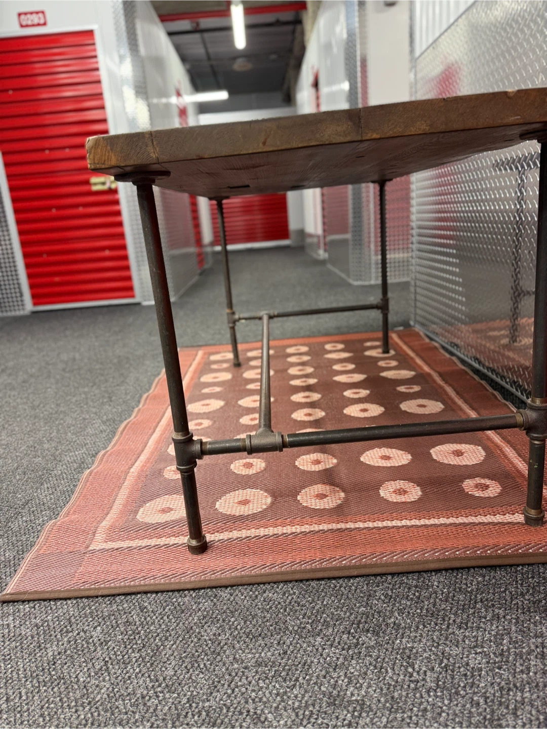 Rustic Wood & Metal Pipe Desk - photo 5