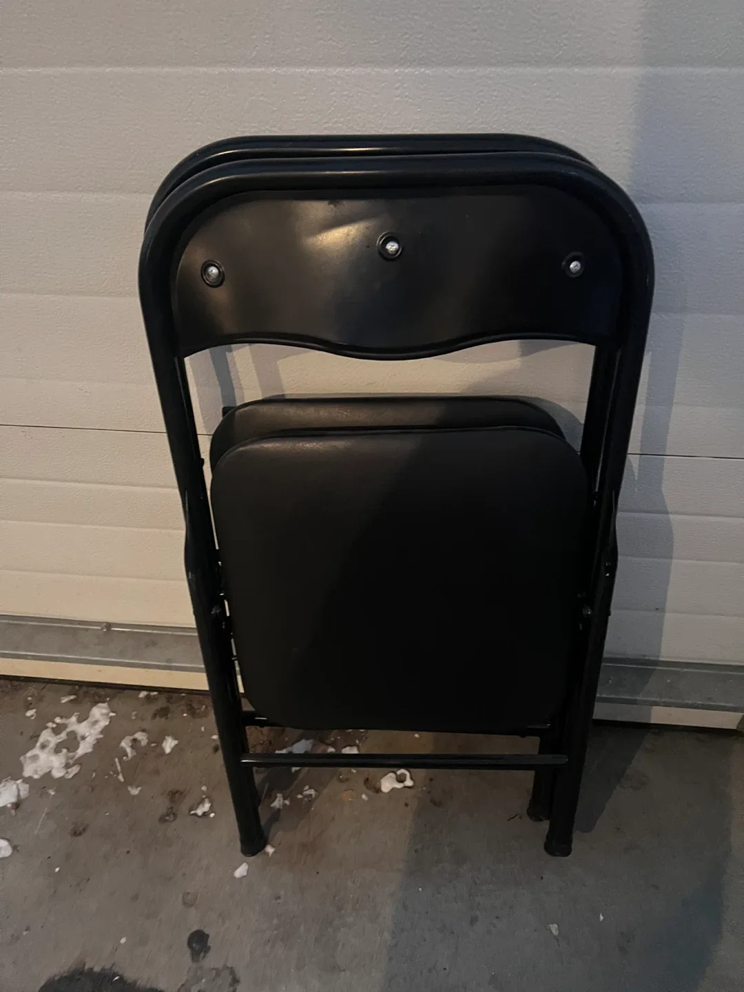 Black Folding Chair # Cleanout