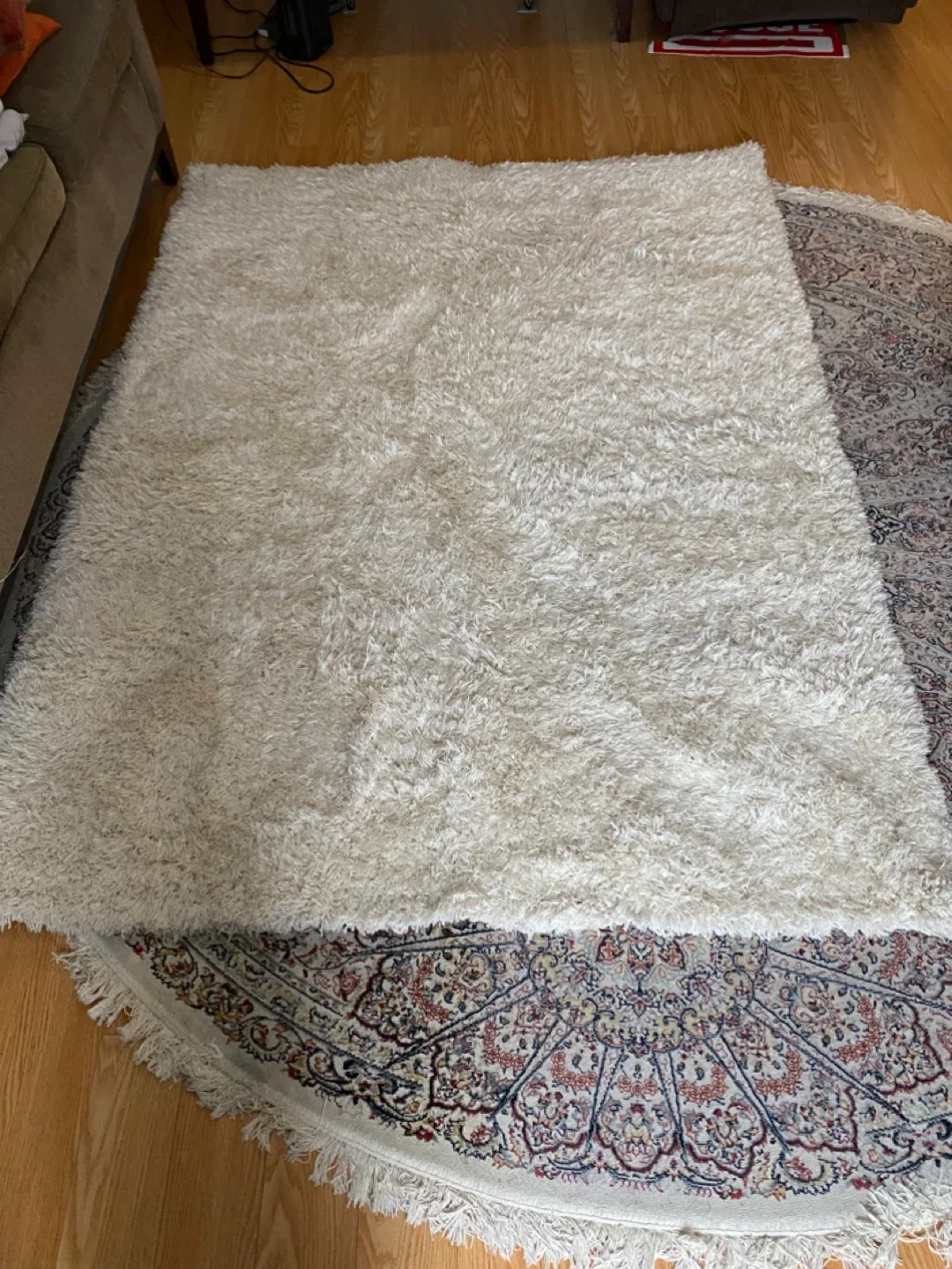 City Cream Shag Rug image indicator(3)