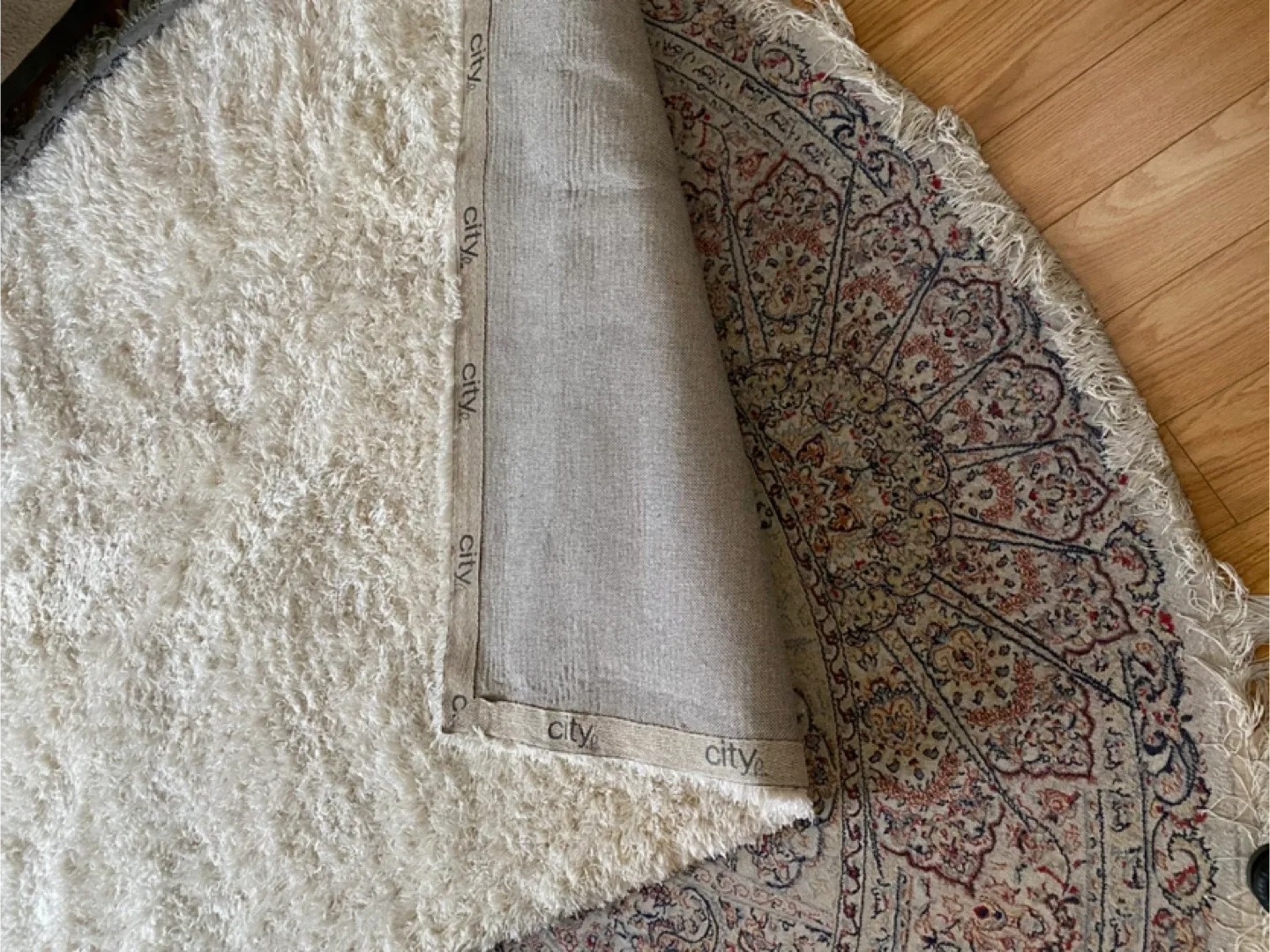 City Cream Shag Rug image indicator(4)