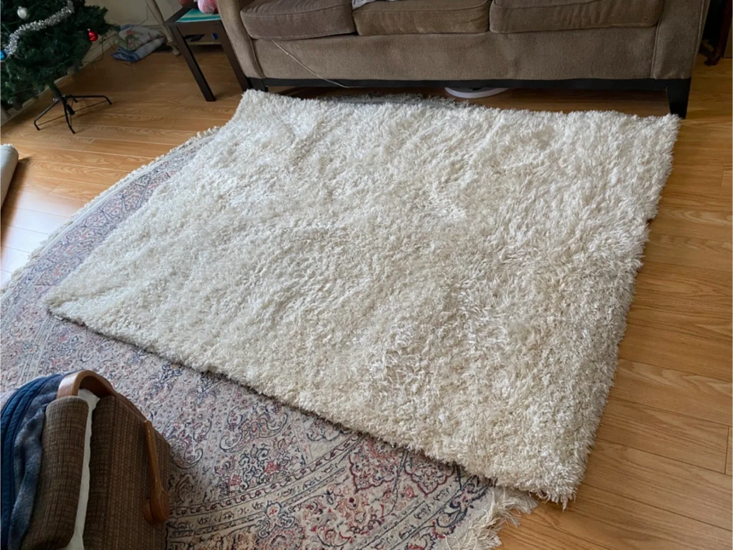 City Cream Shag Rug