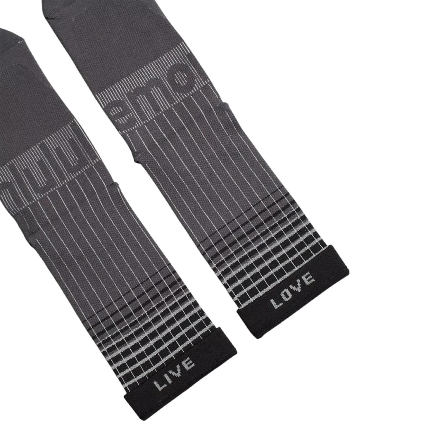 Lululemon x Pelaton Men's Power Stride Crew Socks Size M Grey image indicator(8)