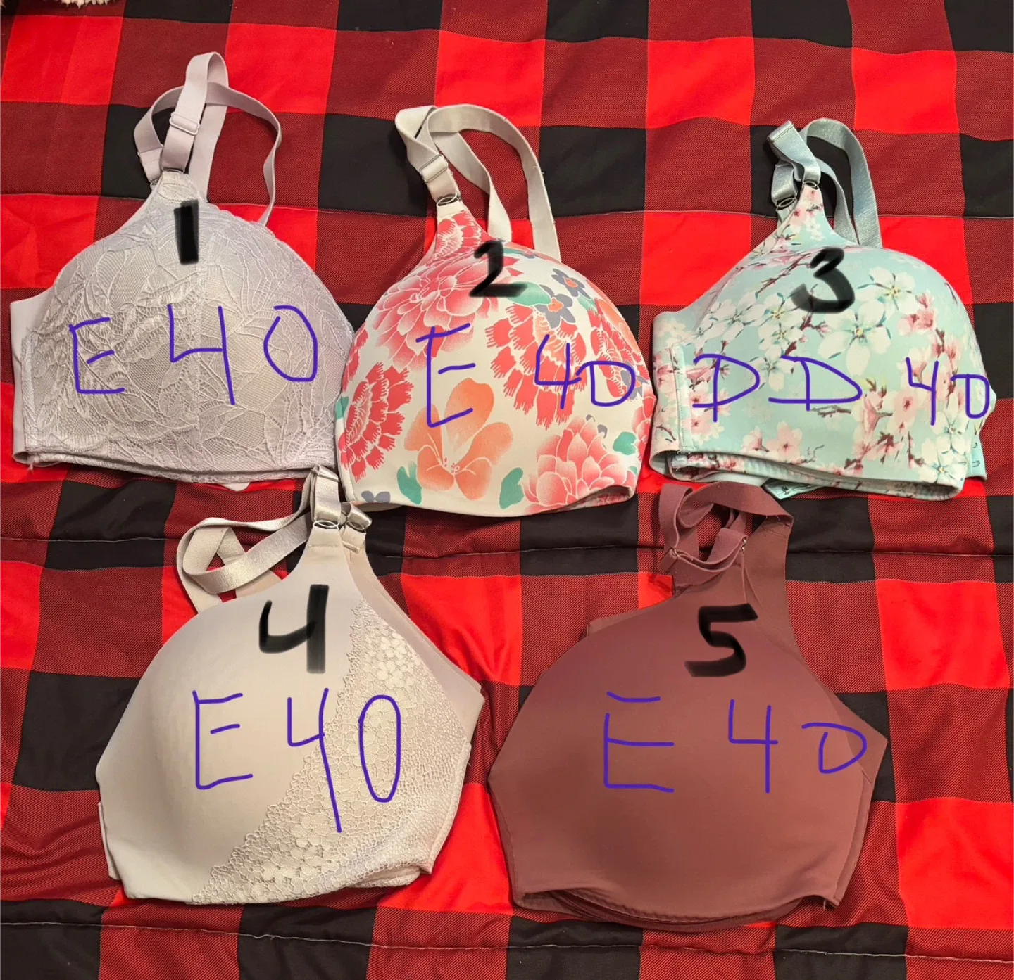 La Vie En Rose Bras - Size E40