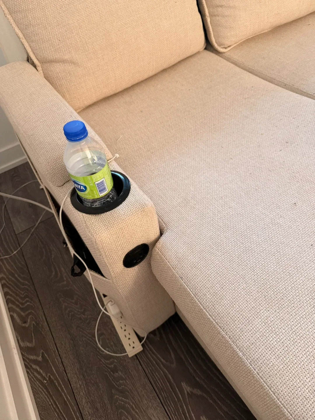 Beige Sectional Sofa with Storage image indicator(2)