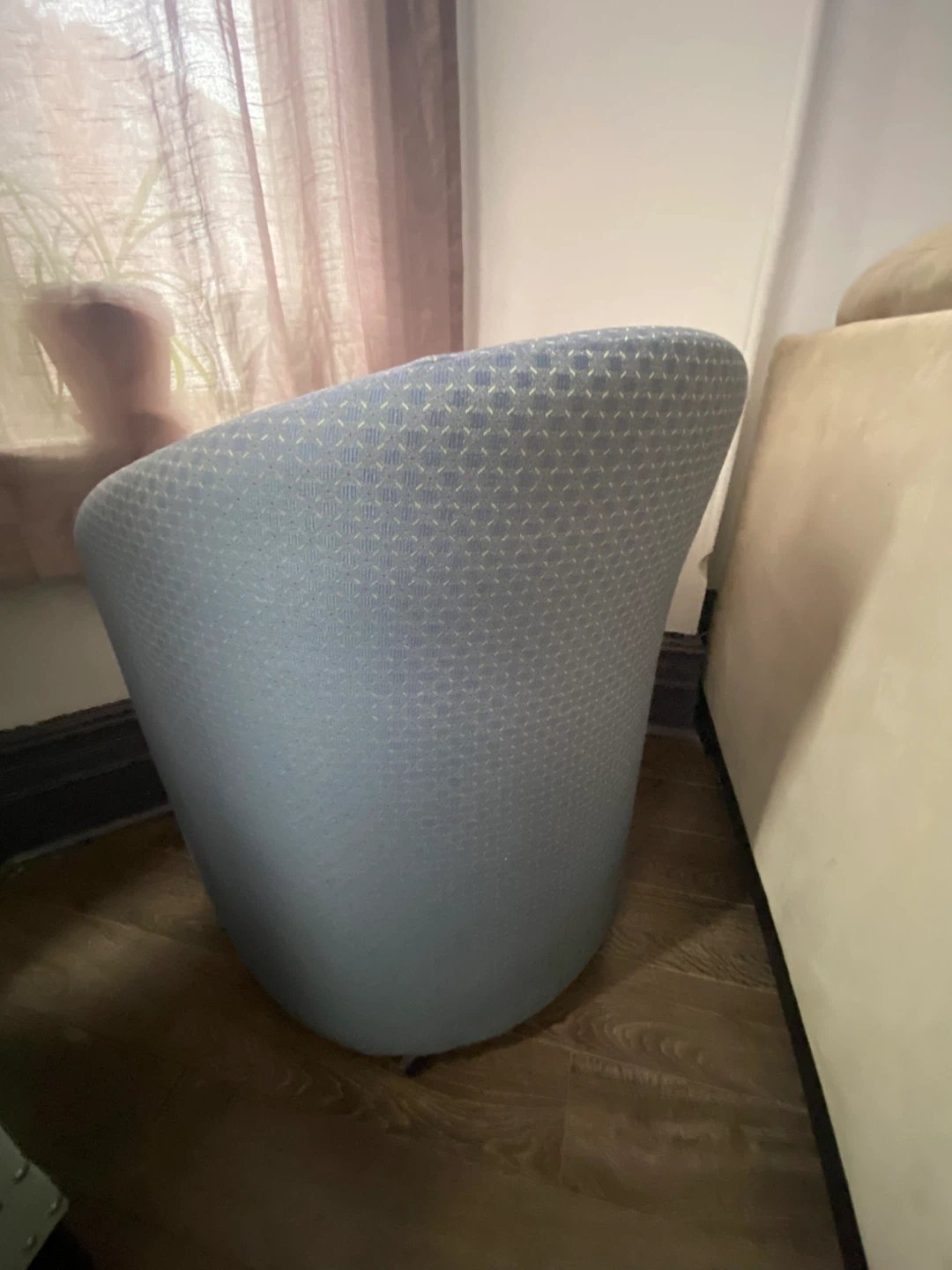 Blue Patterned Accent Chair - photo 3