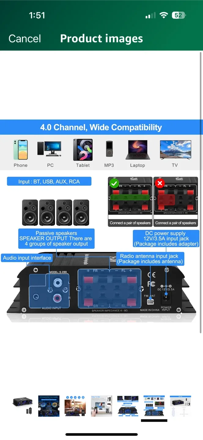 BEST S-288 Digital Audio Player Amplifier image indicator(4)