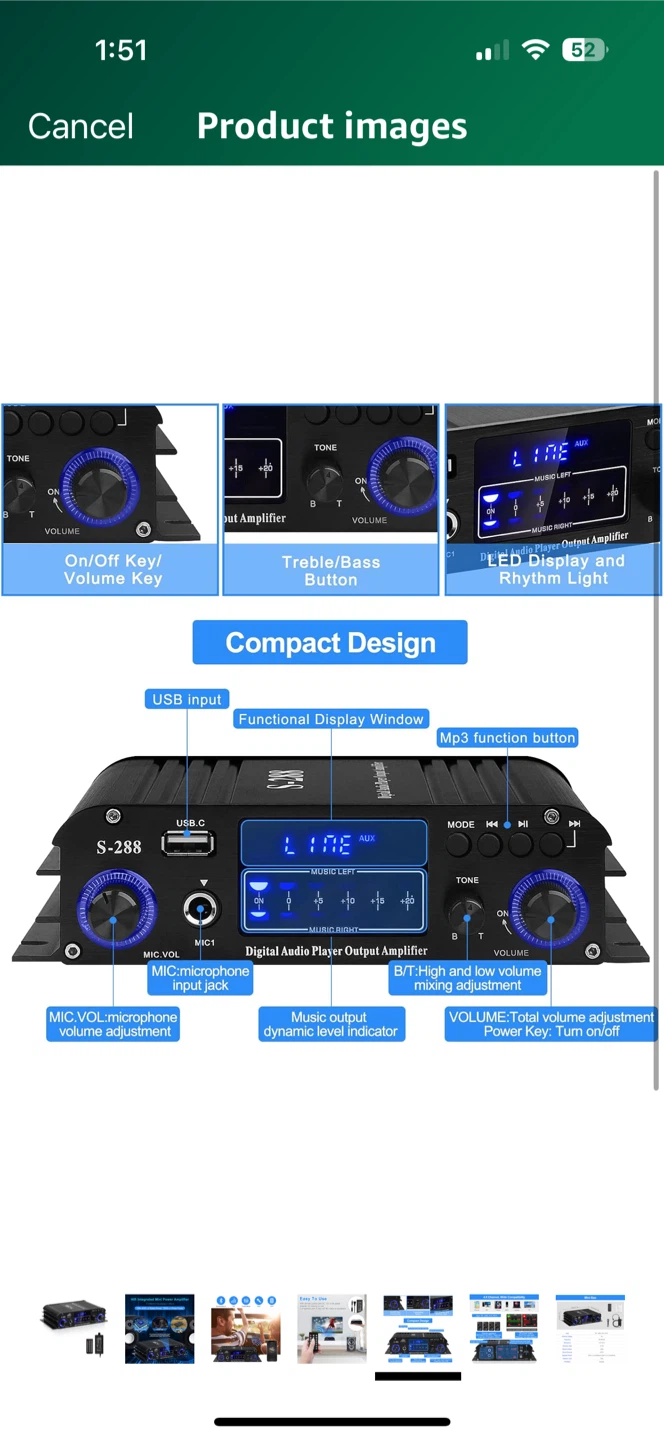 BEST S-288 Digital Audio Player Amplifier - photo 2