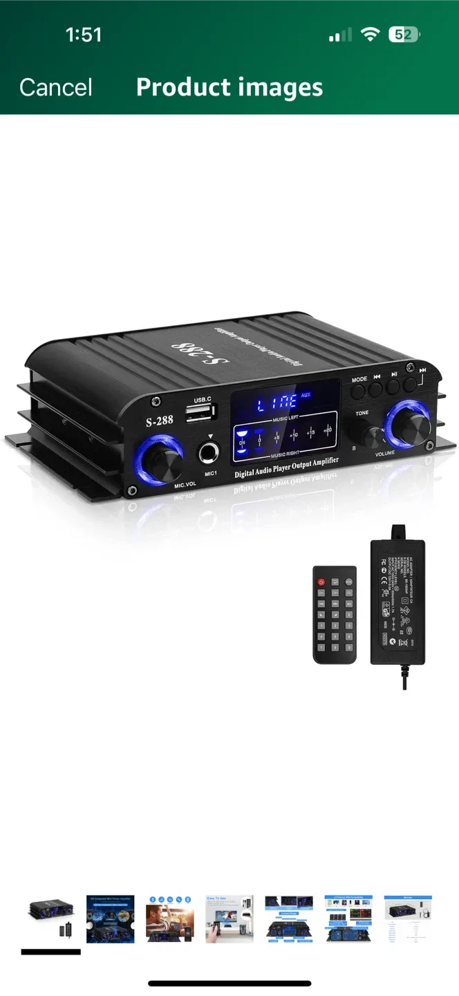 BEST S-288 Digital Audio Player Amplifier
