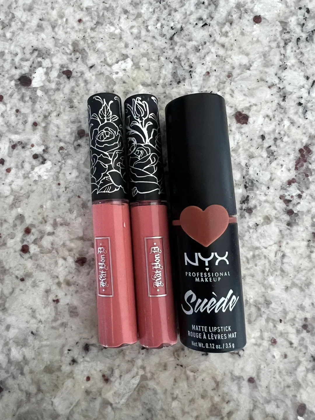 NYX Suede Matte Lipstick & KVD Everlasting Liquid Lipstick