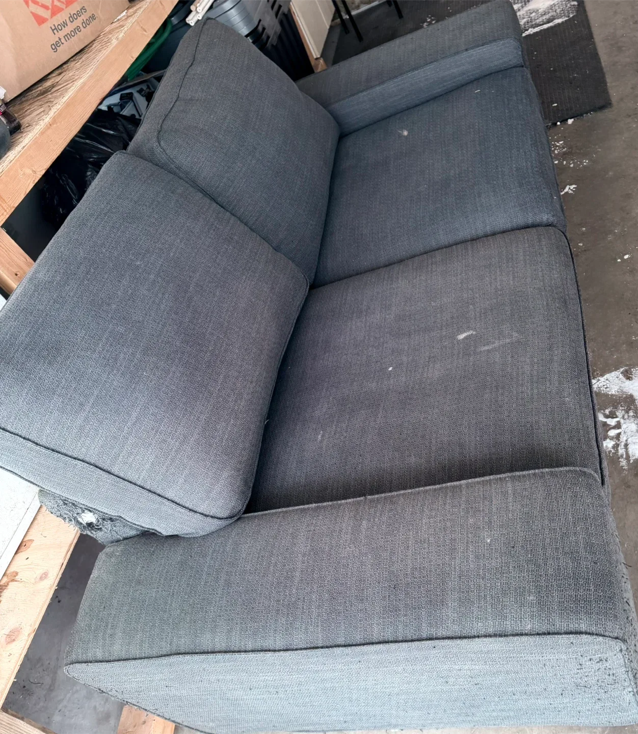 Grey Fabric Sectional Sofa - Some Wear image indicator(5)