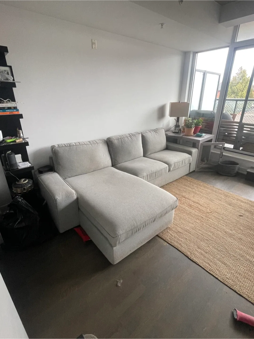 IKEA KIVIK 3-Seat Sectional w/ Chaise – Light Grey (125”) image indicator(2)