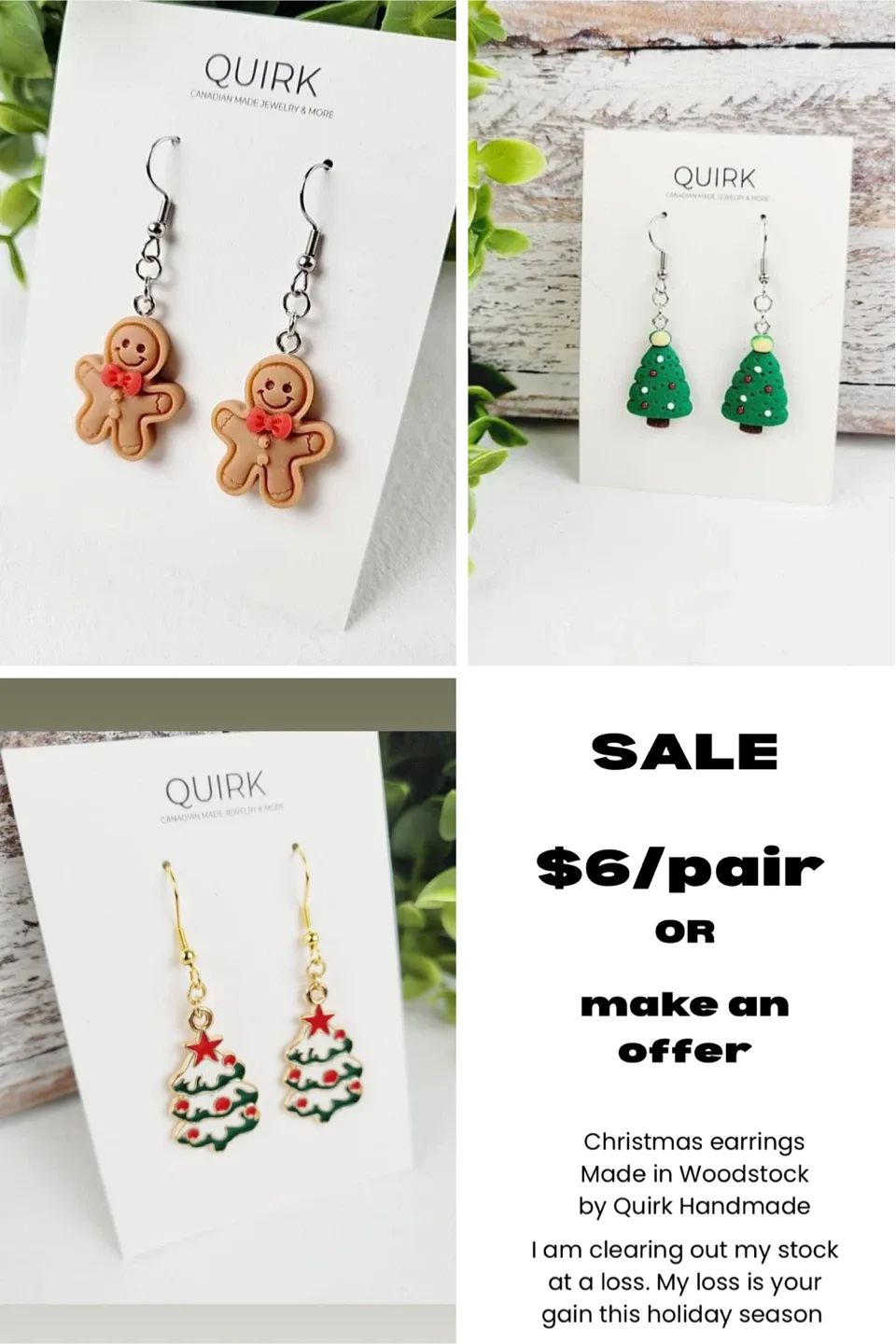 $6 Christmas Earrings - Easy Gifting