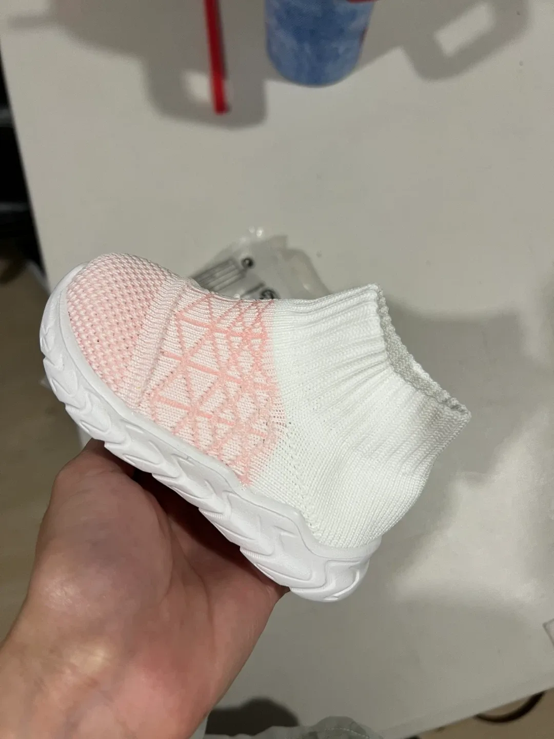 Baby Socks Shoes - Pink & White image indicator(3)