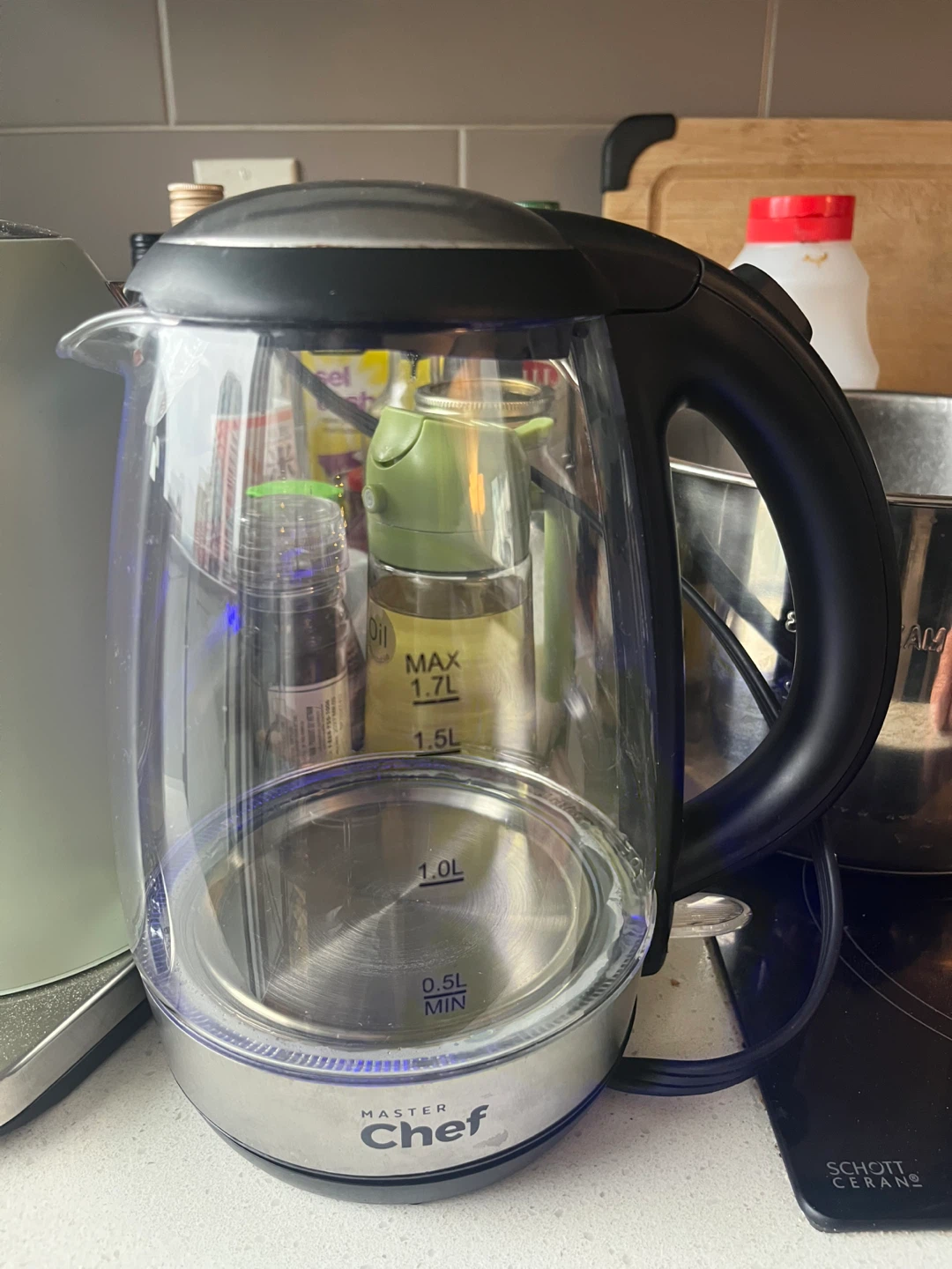 Master Chef Cordless Glass Electric Kettle - 1.7L - photo 3