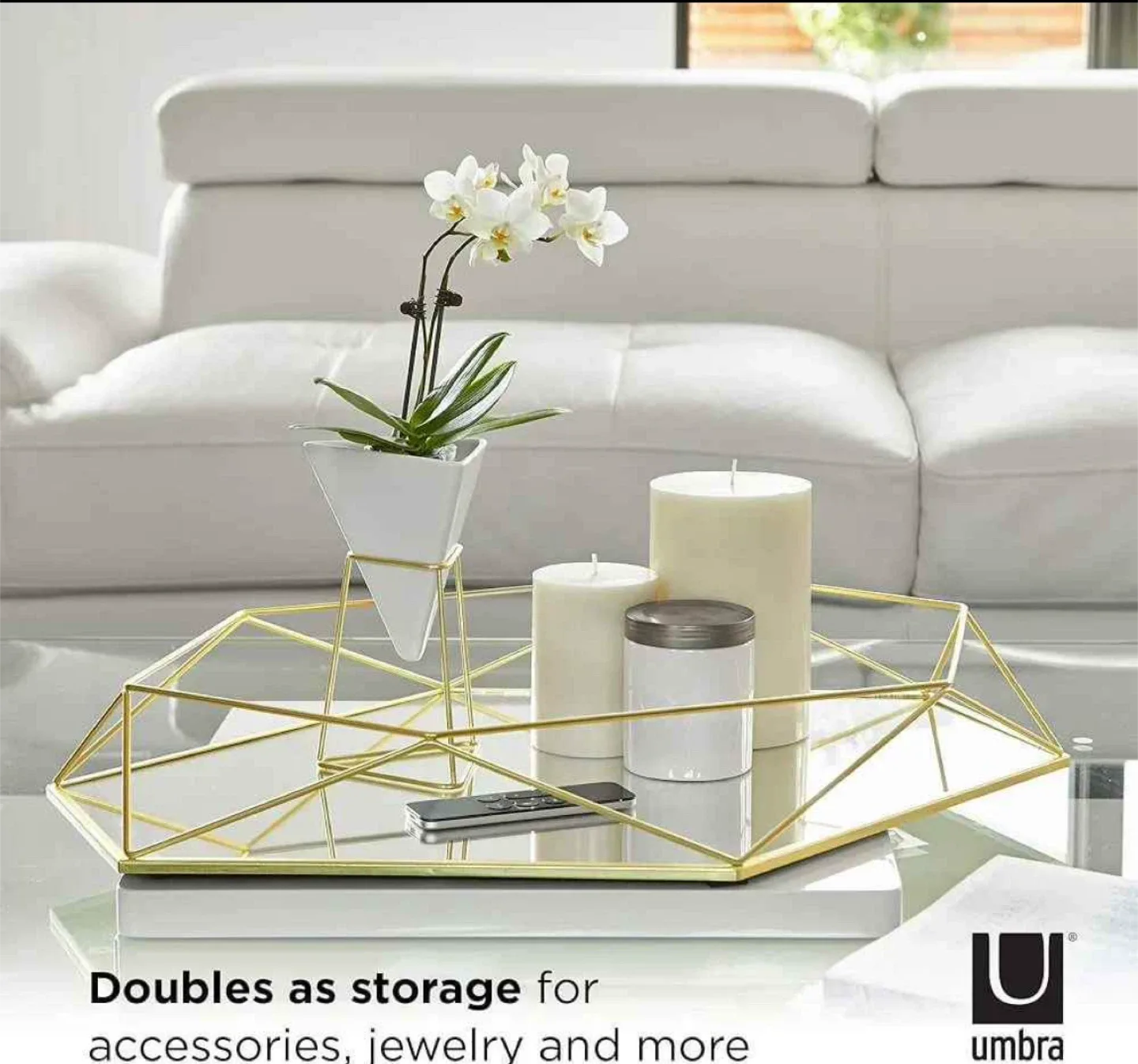 Umbra Prism Mirror in Gold or for table top image indicator(2)