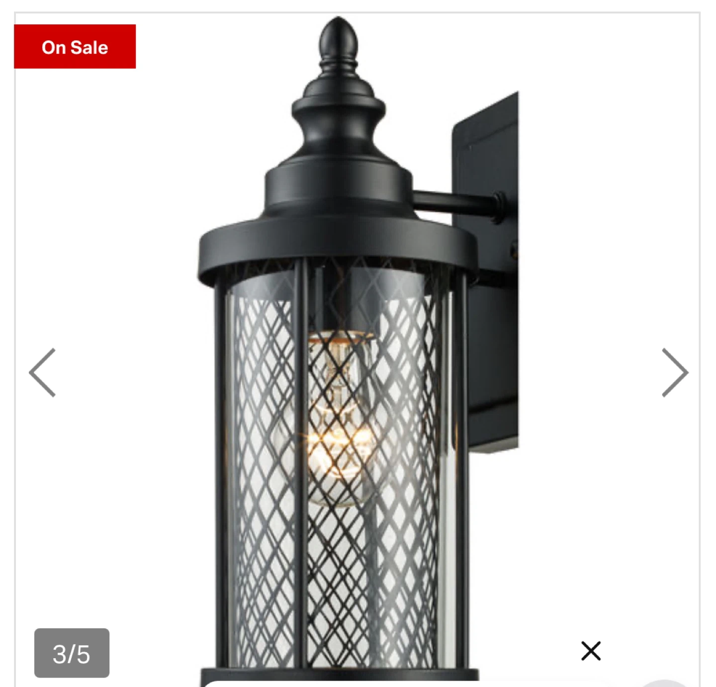 NEW/Stewart 1 Light 12 inch Black Outdoor Wall Lanterns - photo 2
