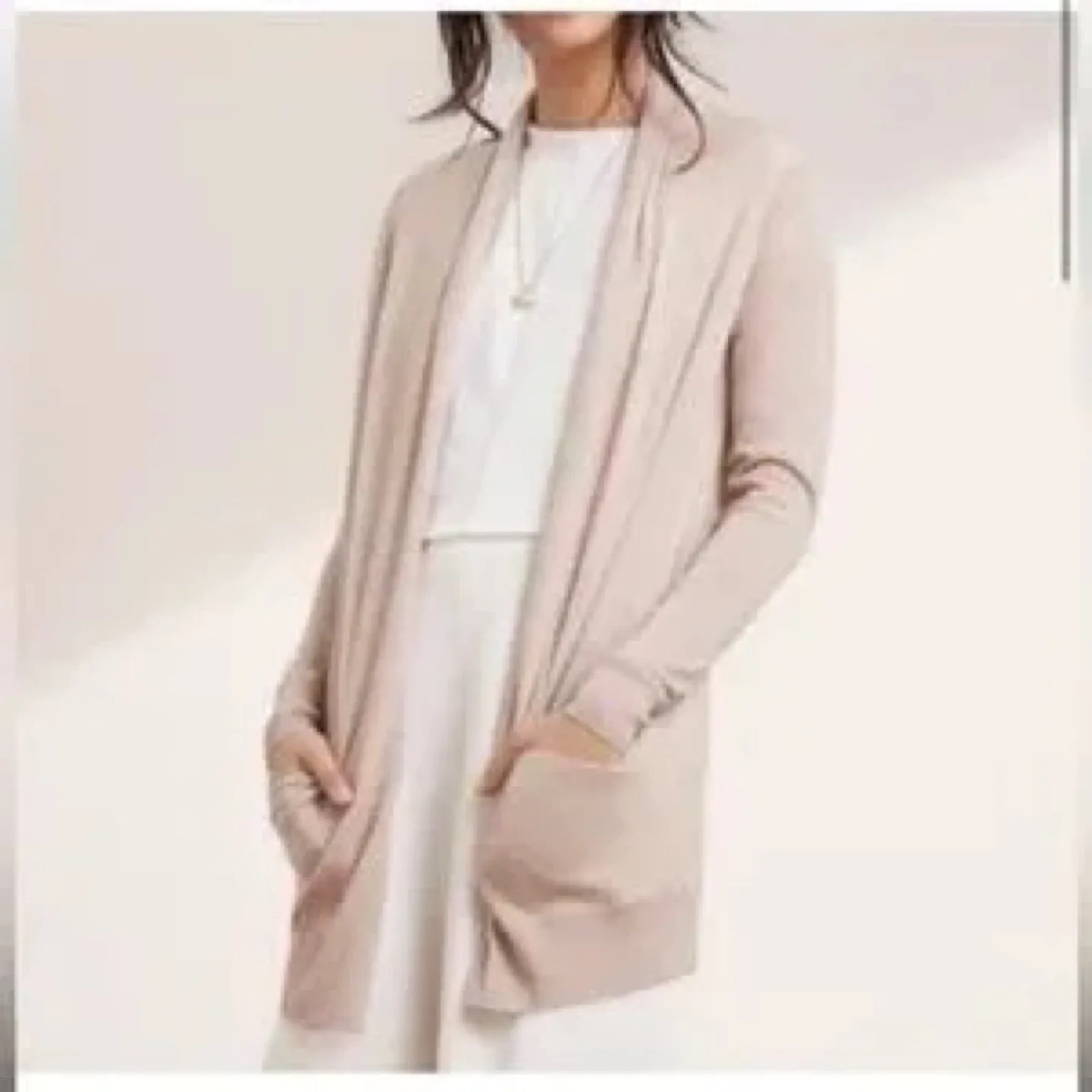 Wilfred Haze Pink Silk & Cashmere Cardigan XXS