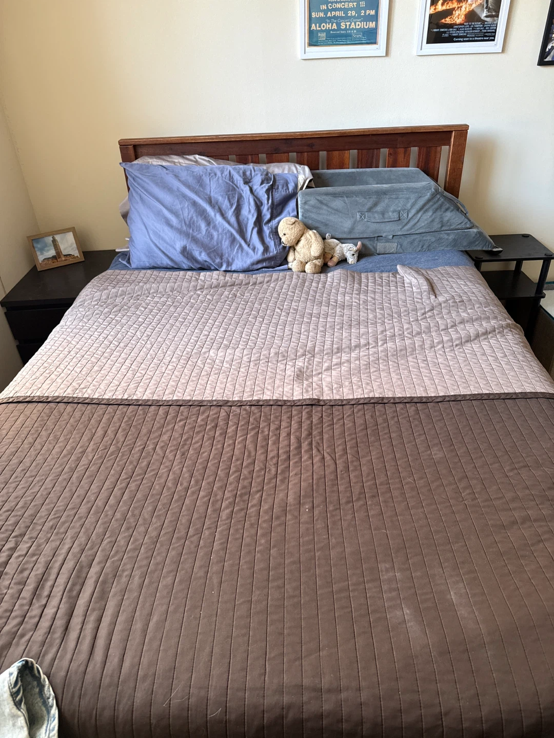 Wooden Bed Frame and Mattress - photo 2