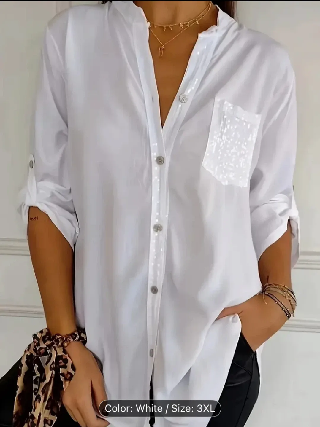 White Blouse - Size 3XL
