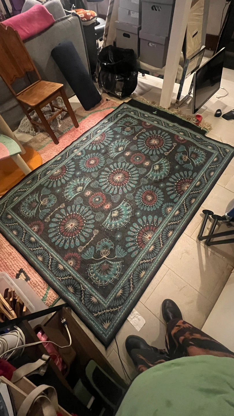 Iris Apfel Suzani Mosaic Lagoon Rug 5'x7' - photo 2